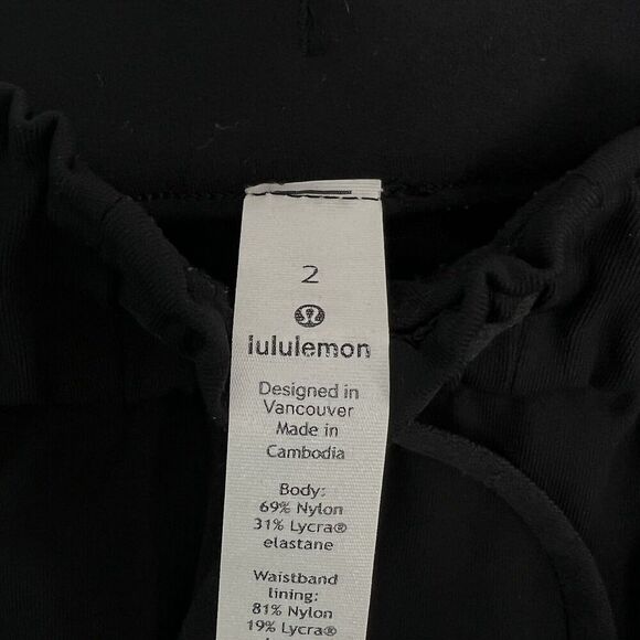 Lululemon Keep Moving Stretch High-Rise Jogger athletic Pants in Black Size 2 - Picture 10 of 11